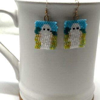 Phoebe Earrings on Mug