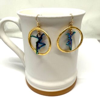 Rainbow Dancer Earrings on Mug