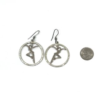 Silver Dancer EArrings w Dime